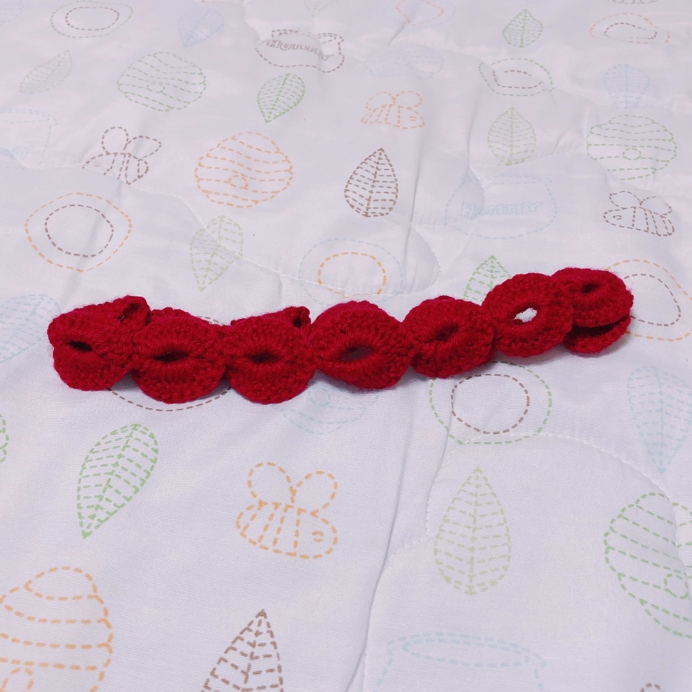 - crochet skinny tieback headband,